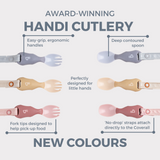 Bibado Handi Cutlery Attachable Baby Cutlery - Mist