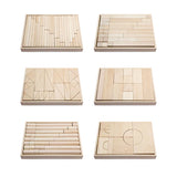 Viga Wooden Block - 6 Trays Set #1