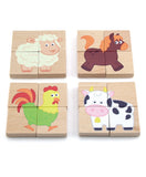 Viga Magnetic Puzzle Block Animals - 32Pcs