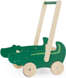 Trixie Wooden Push Along Cart - Mr. Crocodile - Laadlee