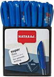 Nataraj Surfer Fine Ball Pen 0.7mm Blue Jar - 30Pcs