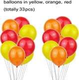 Brain Giggles Fire Truck Party Kit Decoration Set for Kids - 45 Pcs