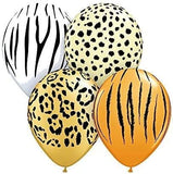 Brain Giggles Jungle Animal Print Leopard Spots Latex 12 Inch Balloons - 10 PCS