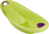 keeeper-hippo-baby-bath-with-soft-handle-plug-and-bath-chair-lime-
