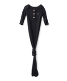 Anvi Baby Black Knotted Gown - Black