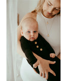 Anvi Baby Black Knotted Gown - Black