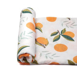 Anvi Baby Set Swaddle - Tangerine & Pineapple