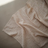 Mushie Swaddle - Natural Stripe - Laadlee