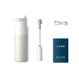 Larq PureVis 2 Self-Cleaning Water Bottle 1Ltr (34oz) - Granite White