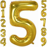 Brain Giggles 5 Number Foil Balloon 40inch - Gold