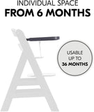 Hauck Alpha Wooden Tray For Alpha+ Highchair - Dark Grey