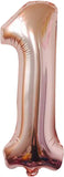 Brain Giggles 1 Number Foil Balloon 40inch - Rose Gold