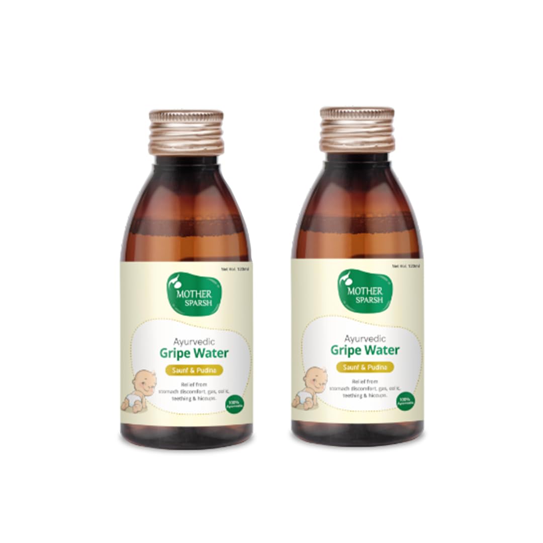 Mother Sparsh Ayurvedic Gripe Water - 120ml (Pack of 2) - Laadlee