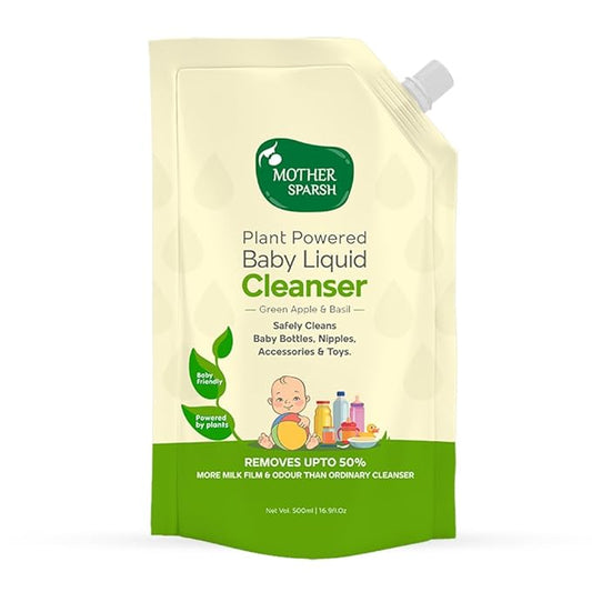 Mother Sparsh Plant Powered Baby Liquid Cleanser - Refill Pack - 500ml