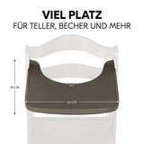 Hauck Alpha Wooden Tray For Alpha+ Highchair - Charcoal
