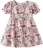 Jelliene All Over Printed Dress - Pink - Laadlee