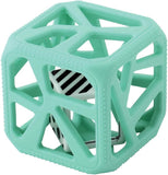 Malarkey Kids Chew Cube Easy Grip Teether Rattle - Mint - Laadlee