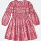 Jelliene All Over Printed Dress - Light Pink - Laadlee