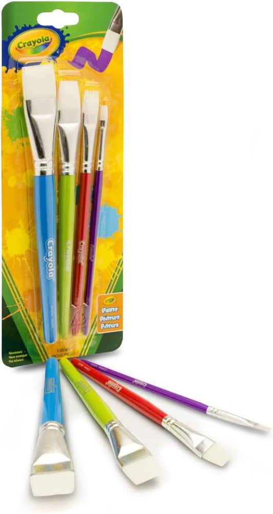 Crayola Flat Brush Set - Pack of 4