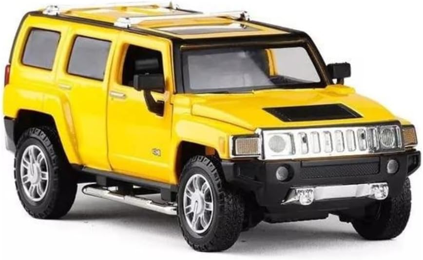 MSZ Hummer H3 Car 1:32 Die-Cast Replica - Yellow - Laadlee