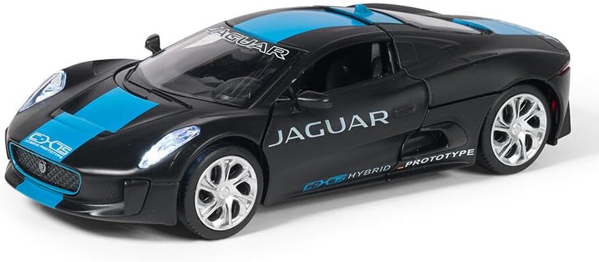 MSZ Jaguar C-X75 Car 1:32 Die-Cast Replica - Black - Laadlee