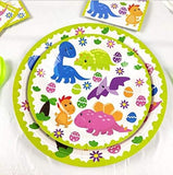 Brain Giggles Dinosaur Birthday Disposable Tableware Set –136 Pcs