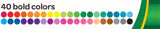 Crayola Ultra-Clean Washable Broad Line Markers - Pack of 40 - Laadlee