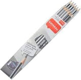 Nataraj HB Pencil Metallic Col Body - 12Pcs Pack + Sharpener Inside