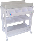 TheKiddoz Changing Table with Bathtub - Grey - Laadlee
