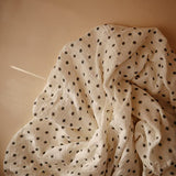 Mushie Swaddle - Black Daisy - Laadlee