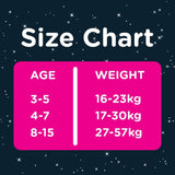 Huggies DryNites Pyjama Pants, 4-7Y, Bed Wetting Diaper, Girls, 17-30kg, 4 x Jumbo Packs - 64pcs