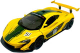 MSZ McLaren P1 GTR Car 1:32 Die-Cast Replica - Yellow - Laadlee