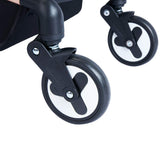 Teknum Feather Lite A1 Grey Stroller With Sunveno Black Diaper Bag And Hooks