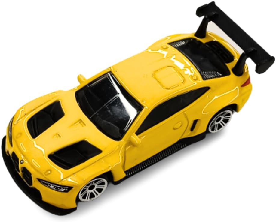 MSZ BMW M4 GT3 Car 1:64 Die-Cast Replica - Yellow - Laadlee
