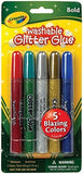 Crayola Washable Bold Blazes Glitter Glue - Pack of 5 - Laadlee