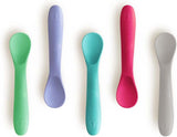 BBLuv Spoon: Set of 5 Silicone Spoons - Pink