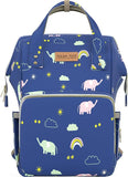 Polka Tots Diaper Bag - Blue Elephant