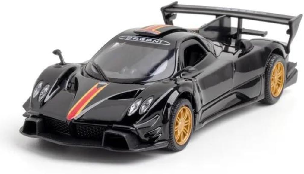 MSZ Pagani ZONDA Revolucion Car 1:32 Die-Cast Replica - Black - Laadlee