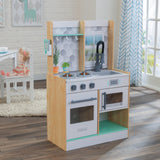 Kidkraft Let's Cook Wooden Play Kitchen - Natural Color