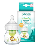 Dr. Brown's Glass Wide Neck Options+ Bottle with Lion Deco with Preemie Nipple 60ml - Laadlee
