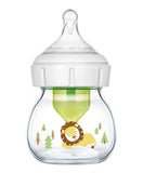 Dr. Brown's Glass Wide Neck Options+ Bottle with Lion Deco with Preemie Nipple 60ml - Laadlee