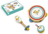 Scratch Europe Music Set Bird Robin, With Tambourine, Castagnet And Maracas