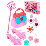 Stem Light Barbie Shoes With Heart Bag Jewelry Set 1Pc - Color May Vary