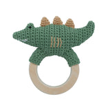 Sebra Crochet Rattle - Ali On Ring - Laadlee