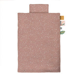 Sebra Junior Bed Linen - Wildlife - Sunset Pink - Laadlee