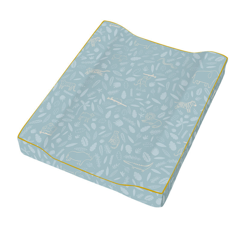 Sebra Changing Pillow - Wildlife - Eucalyptus Blue - Laadlee