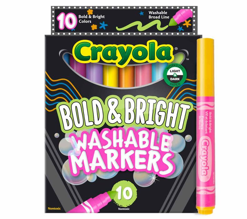 Crayola -Bold & Bright Broad Line Marker - Pack of 10 - Laadlee