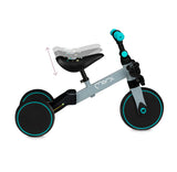 MoMi Loris 4In1 Ride-On Bike Gray-Turquoise