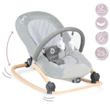 MoMi Lumiwood Bouncer Grey