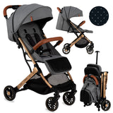 MoMi Estelle Stroller Gray & Gold